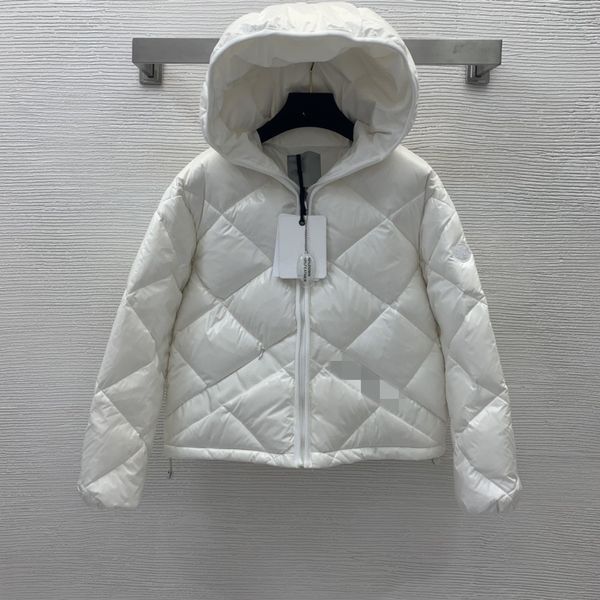 

designer women's down & parkas 2021 winter white/black hooded patchwork fashion outerwear brand same style coats 1008-10