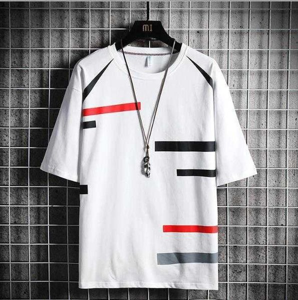 

men's t-shirts mens designer tshirts summer short sleeve crew neck fashion casual loose tees panelled male clo jvjv, White;black