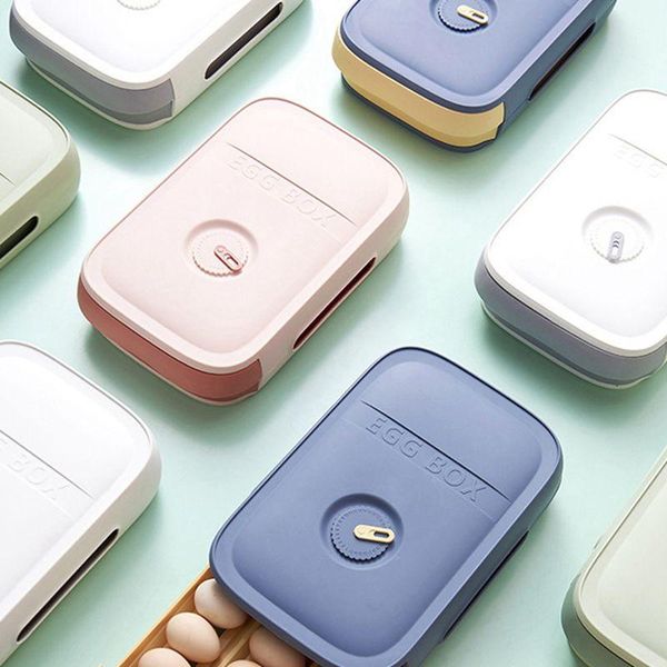 

household refrigerator preservation storage box drawer with cover kitchen can be superimposed bottles & jars