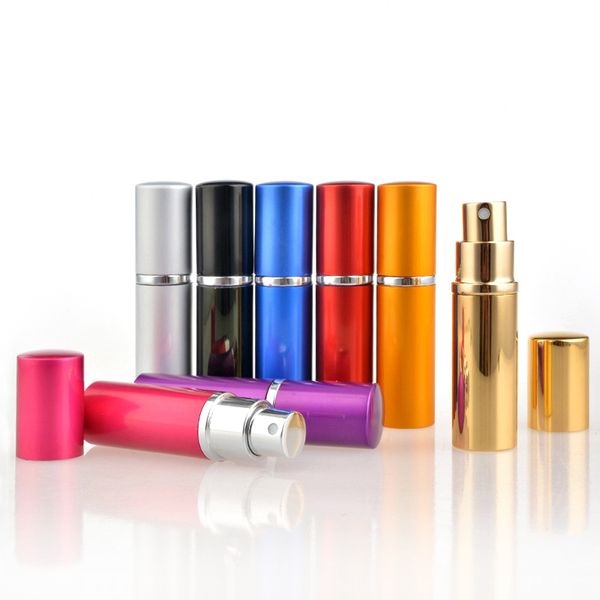 10ml Recarregável Portátil Mini Perfume Frasco Atomizer Spray Viajante De Alumínio Esvaziamento Esvaziamento Parfum Garrafas Cosméticas Do Cosmético Contêiner Logotipo Personalizado