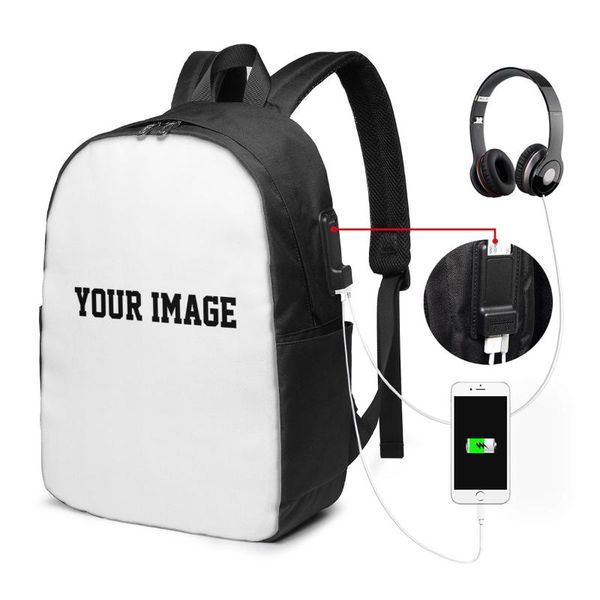 

backpack your image - custom made with usb