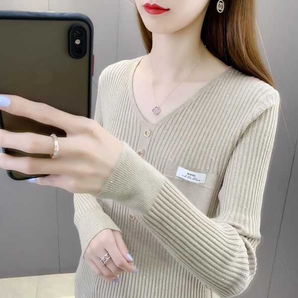

women's sweaters room no. 1] won't be able to fill pure color paillette labeling v-neck render unlined upper garment of [2000] 38), White;black