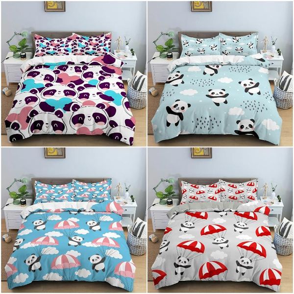 

bedding sets cute panda set duvet cover bedclothes quilt with pillowcase  king home tectile