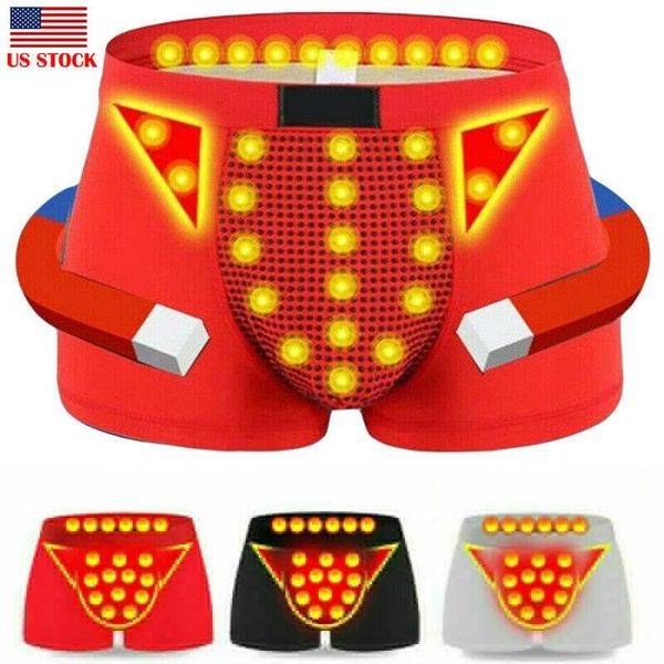 

underpants magnetic underwear 3 color home physiological comfortable xl-3xl enlargement men's, Black;white