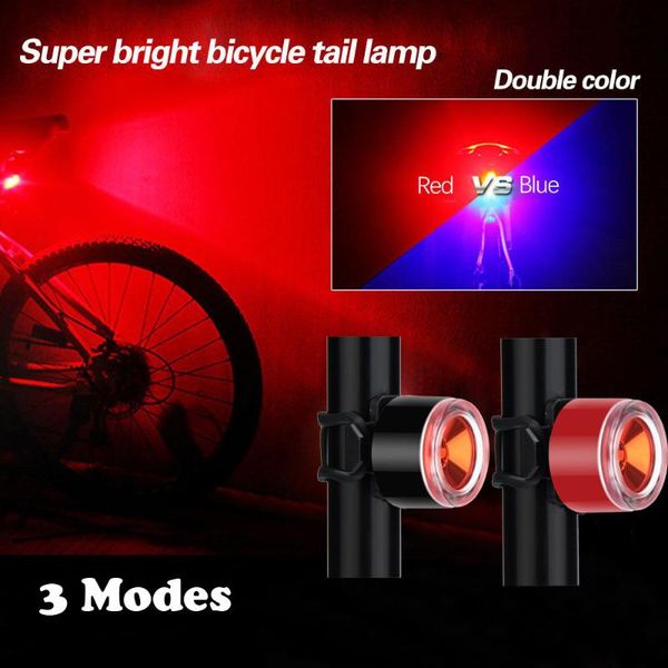 

bike lights led rear bicycle tail light cob 3 modes bycicle safety