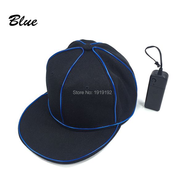 

costume accessories new el wire hat led neon black hat hip hop hat for halloween party and wedding decor cosplay series caps, Silver