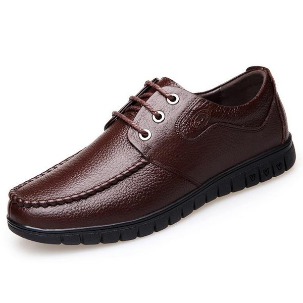 

dress shoes male wedding spring genuine leather brand comfortable fashion social classic men #ms8116118, Black