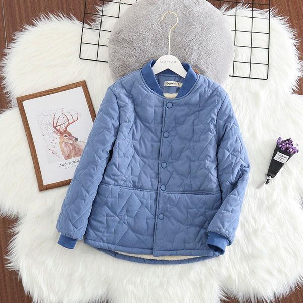 

women's down & parkas herstory winter women filling velvet padding jacket autumn warm casual quilting coat, Black