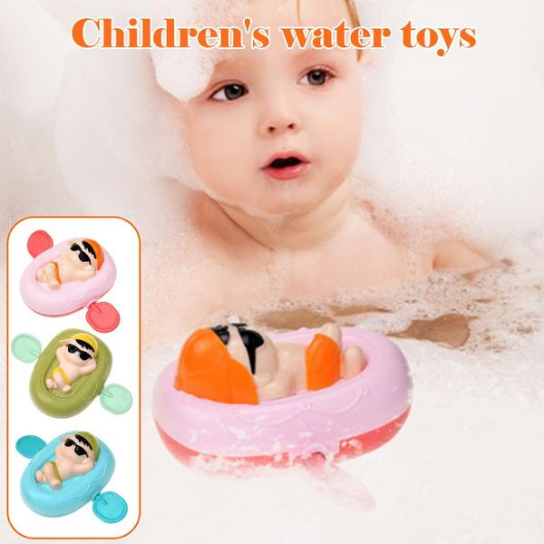 

baby bath swimming pool toy cute wind up rowing kayak cool toys set gift party favor