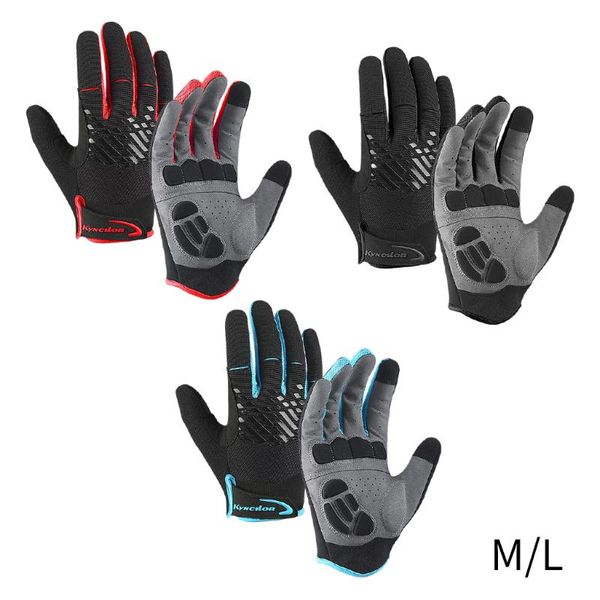 

cycling gloves bicycle wrist support padded mtb road bike motorcycle sports riding accessories fitness mittens, Black