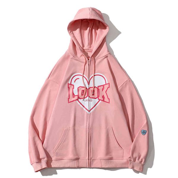 

men's sweaters lacible autumn zipper man jacket streetwear large-sized graphic love letter hoodie hip hop harajuku coat, White;black