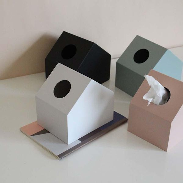 

tissue boxes & napkins hunyoo metal napkin square shape holder wooden plastic box home case kitchen paper holdler accessories storage