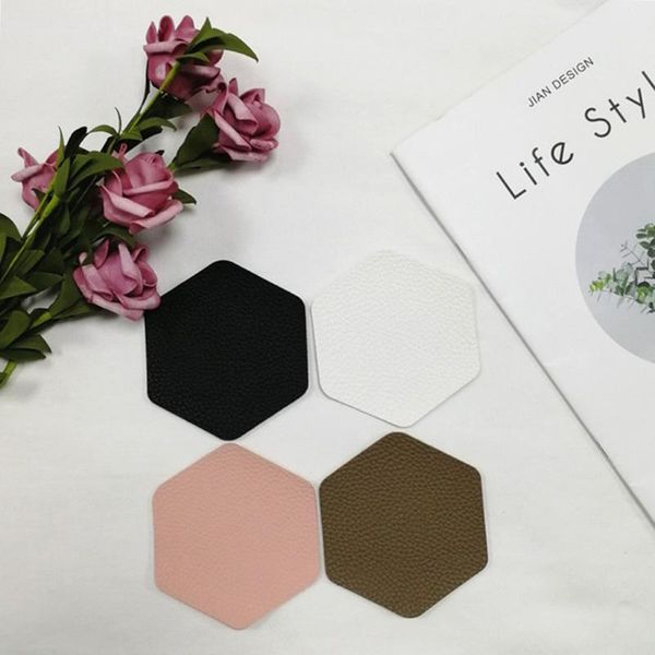 

table runner tableware pad coasters for drinks leather with holder protect furniture from damage mat heat insulation