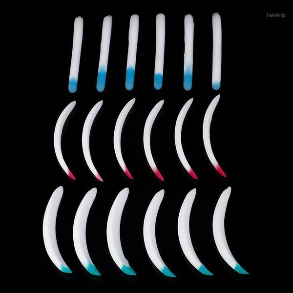 

3pairs colorful silicone eyelash perm pad shield lifting 3d curler recycling lashes rods1