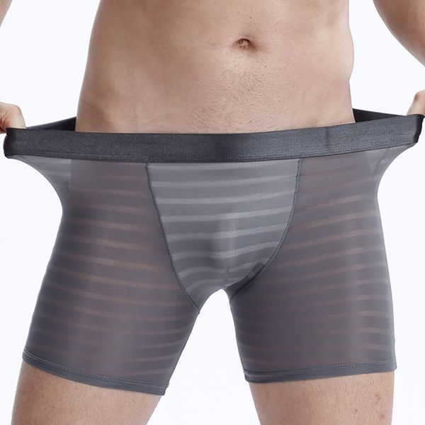 

cotton men men's solid color panties long man briefs breathable and wear resistant boxer underwear boxers, Black;white