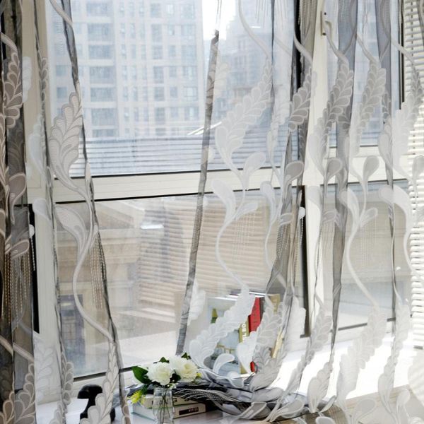 

curtain & drapes home office window flower print voile divider drape panel sheer scarf valances curtains #506