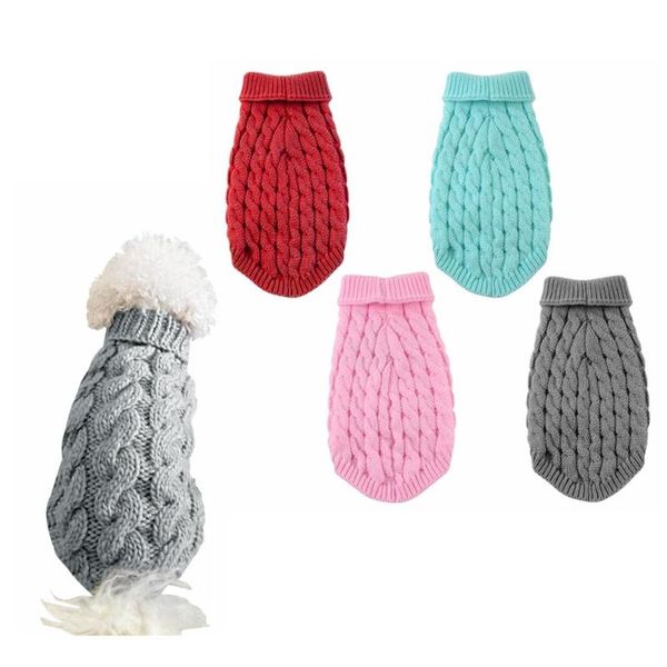 

warm pet sweater dog cat clothing turtleneck elastic puppy soft knitted vest fashion outfits pullover coat for small dogs cats apparel
