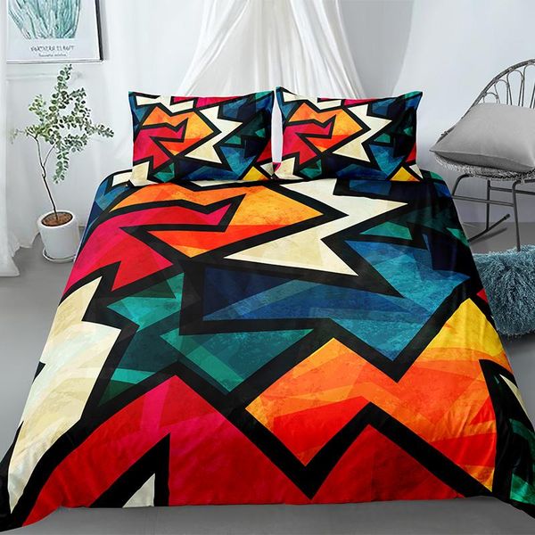 

bedding sets geometric pattern bohemian twin set three-piece suit quilt cover duvet covers pillowcases for home living room