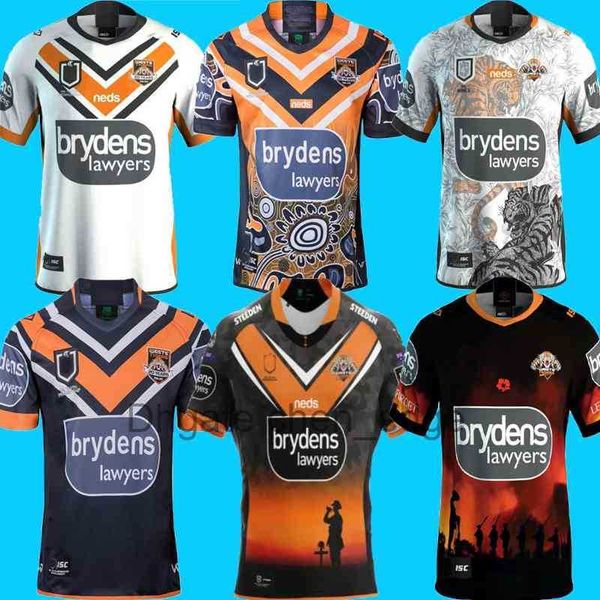 

2021 2022 west tiger rugby jerseys soccer jersey french hero edition white blue league shirt polo souvenir t-shirt club, Black;yellow