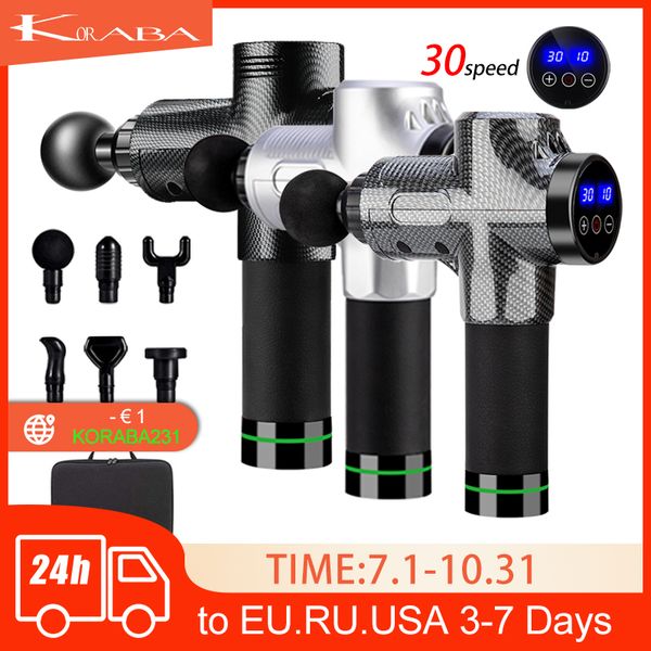 

pistolet massage gun percussion lcd electric pistola massage fascia gun neck back foot leg shoulder body deep muscle massager