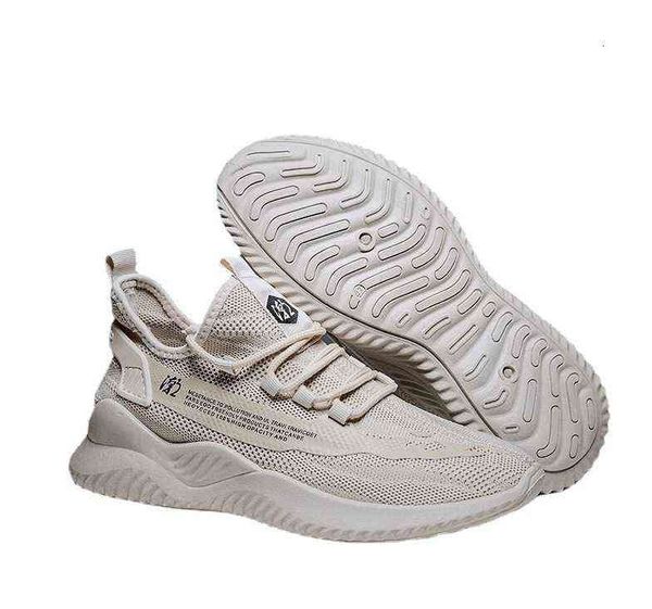 

summer breathable flying mesh surface ultra light leisure sports men's korean fashion single shoes running, Black