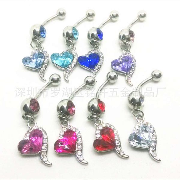 

stainless steel love human body puncture jewelry peach