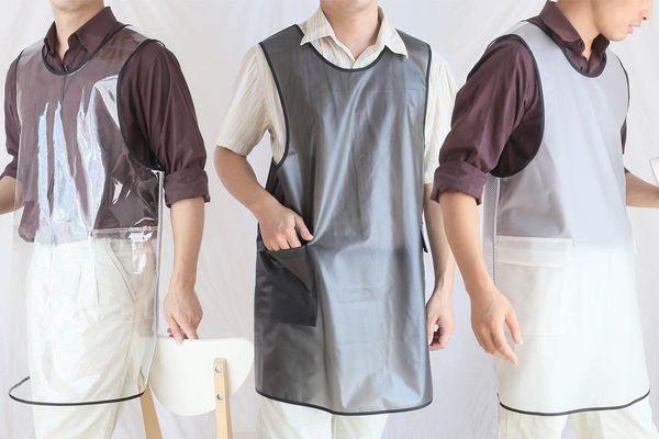 

aprons transparent pvc apron wipeable waterproof oil-proof for kitchen housework restaurant butcher clean
