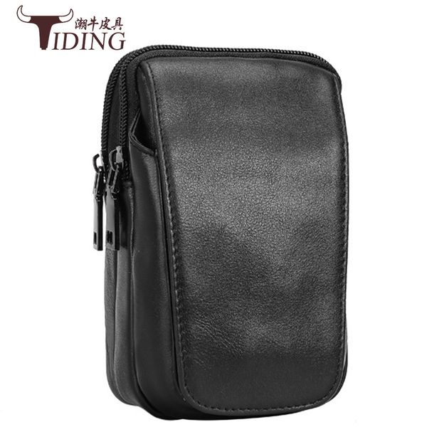 

waistbags packs luggage men's leather mobile phone business leisure fan multifunctional small waist wearable belt hanging bags