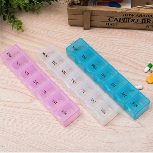 

outdoor gadgets travel 7 grid mini box portable one week day organizer daily weekly tablet