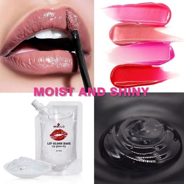 

lip balm diy clear gloss base oil non-stick stick material gel for v6i8