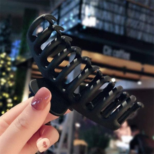 

hair clips & barrettes 2 pcs solid color claw clip large barrette crab bath for women girls accessories, Golden;silver