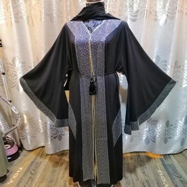 

elegant dubai muslim women abaya dress diamond islam moroccan kaftan batwing sleeve djellaba eid long robe islamic clothing, Red