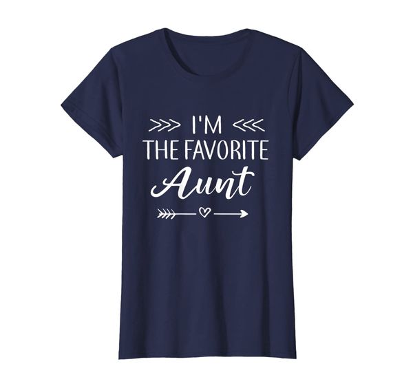 

Womens I'm The Favorite Aunt Cute Shirt Funny Gift For Aunties, Mainly pictures