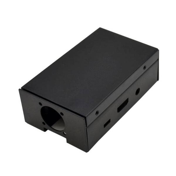 

metal case with cooling fan for raspberry pi 3 and 2(black) storage boxes & bins
