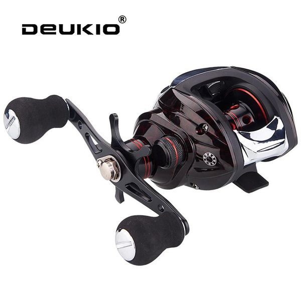 

baitcasting reel magnetic brake system all metal 8kg max drag 5+1 bbs 7.2:1 high speed fishing light weight carp pesca reels