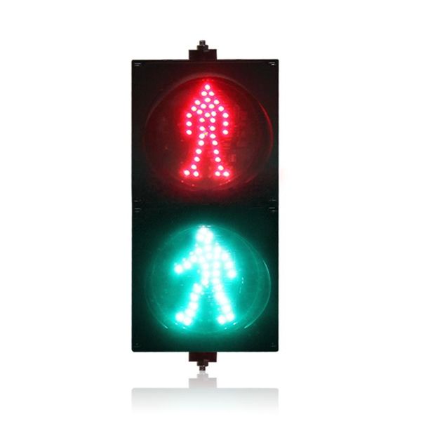 

ac85-265v pc housing 200mm 8 inch red green dynamic pedestrian traffic signal light for sale