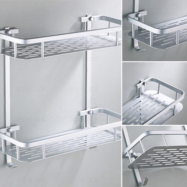 

bathroom storage & organization shelf space aluminum shower basket corner shelves shampoo holder kitchen rack accessories