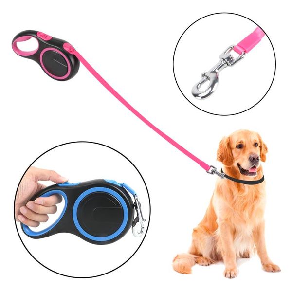 

long strong pet leash 3m/5m/8m retractable automatic extending nylon big dog walking leads rope for large dogs collars & leashes