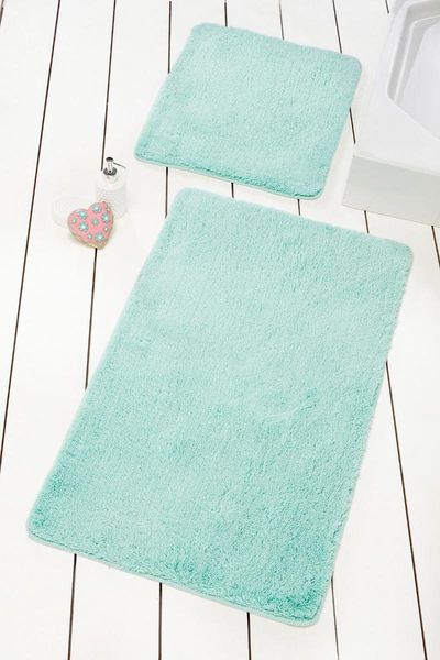 

colours of set mint bath mat 8694545034181 mats