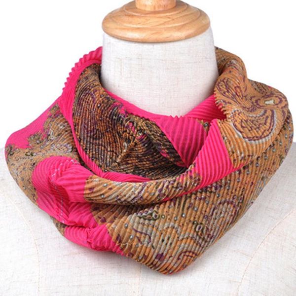 

scarves korean women chiffon cashew flower print false collar pullove neck guard silk scarf winter thin protect cervical lace snood q48, Blue;gray
