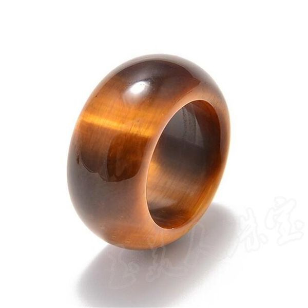 

cluster rings 100% real tiger eye stone ring natural jewelry yellow gold for women men nickles add certificate, Golden;silver