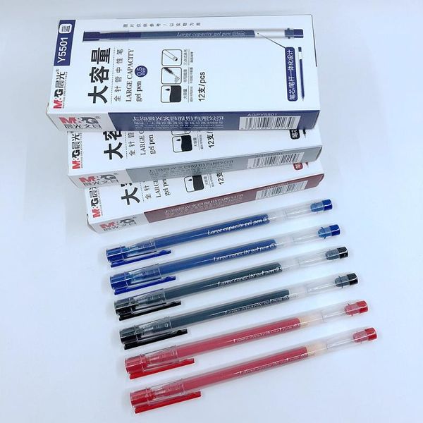 

gel pens m&g large capacity 0.5mm red blue black neutral ink schools office supplies writing tools y5501
