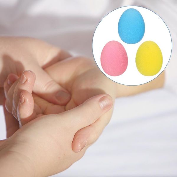 

hand grips 3pcs finger egg-shaped balls yoga fitness (assorted color)