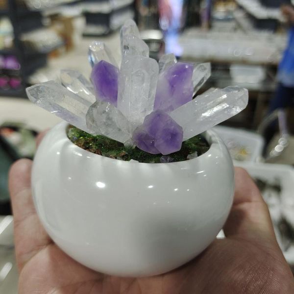 

1pcs color natural stones crystal point wand amethyst rose quartz healing stone energy ore mineral crafts home decoration decorative objects