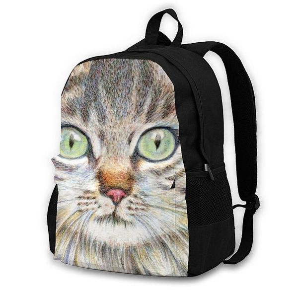 

backpack maine coon backpacks lightweight elegant polyester outdoor teenage bags
