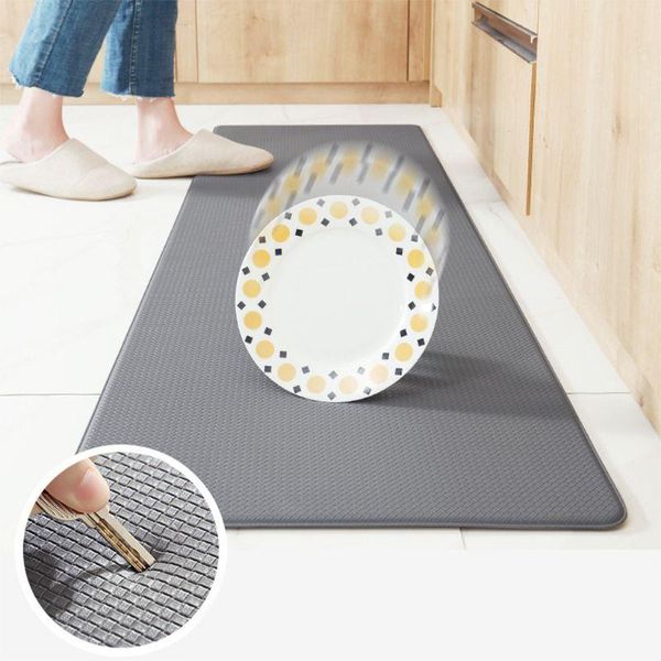 

cushion/decorative pillow 2021 anti fatigue kitchen mat diamond weave non-skid faux leather waterproof rugs