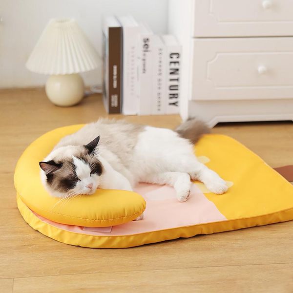 

kennels & pens cat dog beds for small dogs cooling mat summer refreshing bed puppy kitten easy to clean waterproof bottom cushion