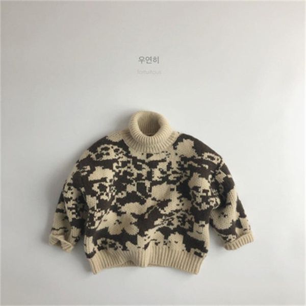 

pullover 2021 color children's clothing warm winter sweater fashion trend boys' sweaters, Blue