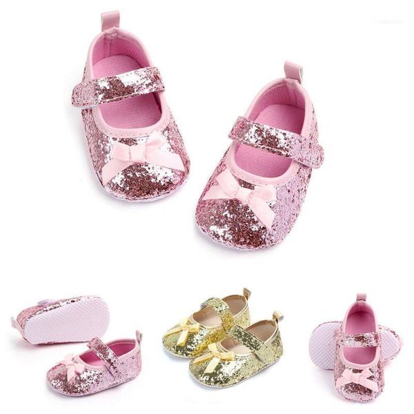 

infant baby girl paillette anti-slip shoes prewalkers princess shose1