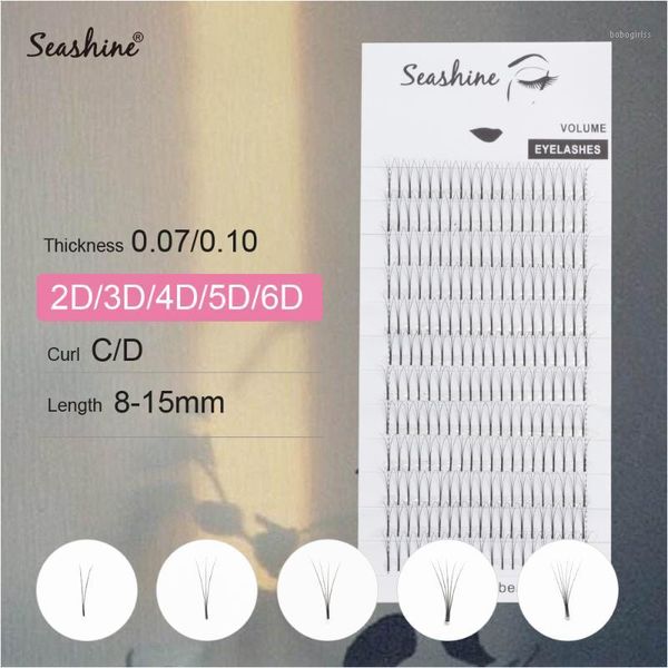 

seashine pre made volume fans 2d/3d/4d/5d/6d mink eyelashes long stem lash eyelash extensions supplies1